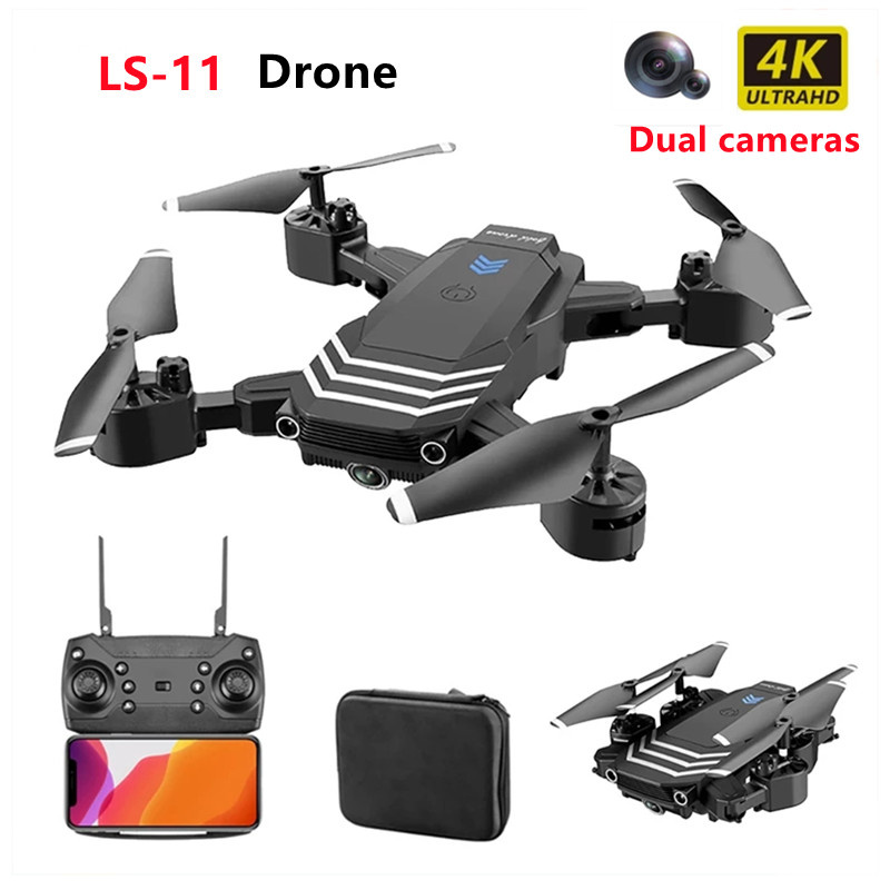 LSRC LS-11 4K Dual Camera RC Drone Mobile Phone Control WiFi FPV Constant Height 2.4GHz Signal Foldable Quadrotor Drones Toys
LSRC LS-11 4K Dual Camera RC Drone Mobile Phone Control WiFi FPV Constant Height 2.4GHz Signal Foldable Quadrotor Drones Toys