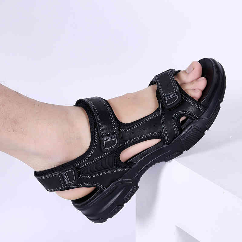slippers genuine leather men sandals outdoor slip on summer beach sandalias man fashion slippers breathable men casual sneakers 9yky, Black
slippers genuine leather men sandals outdoor slip on summer beach sandalias man fashion slippers breathable men casual sneakers 9yky, Black