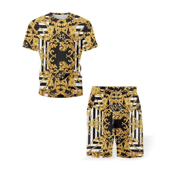 Luxury Summer T-Shirt Shorts Tracksuits Men Sets Crew Neck Short Sleeve Tees T shirt+Shorts Sweatshirt Pants Mens Sweat Suits Print Two Piece Set, Gray
Luxury Summer T-Shirt Shorts Tracksuits Men Sets Crew Neck Short Sleeve Tees T shirt+Shorts Sweatshirt Pants Mens Sweat Suits Print Two Piece Set, Gray