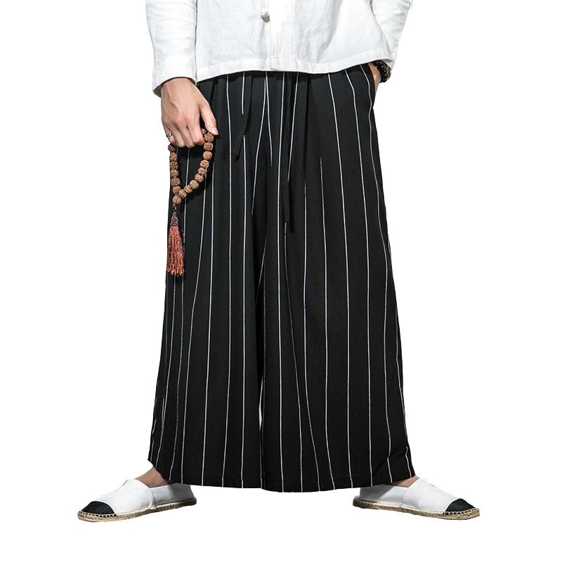 Men's Pants Man Cotton Linen Loose Wild Leg Pant Men Casual Stripe Straight Trousers Male Traditional Oversize -3XL, Black
Men's Pants Man Cotton Linen Loose Wild Leg Pant Men Casual Stripe Straight Trousers Male Traditional Oversize -3XL, Black