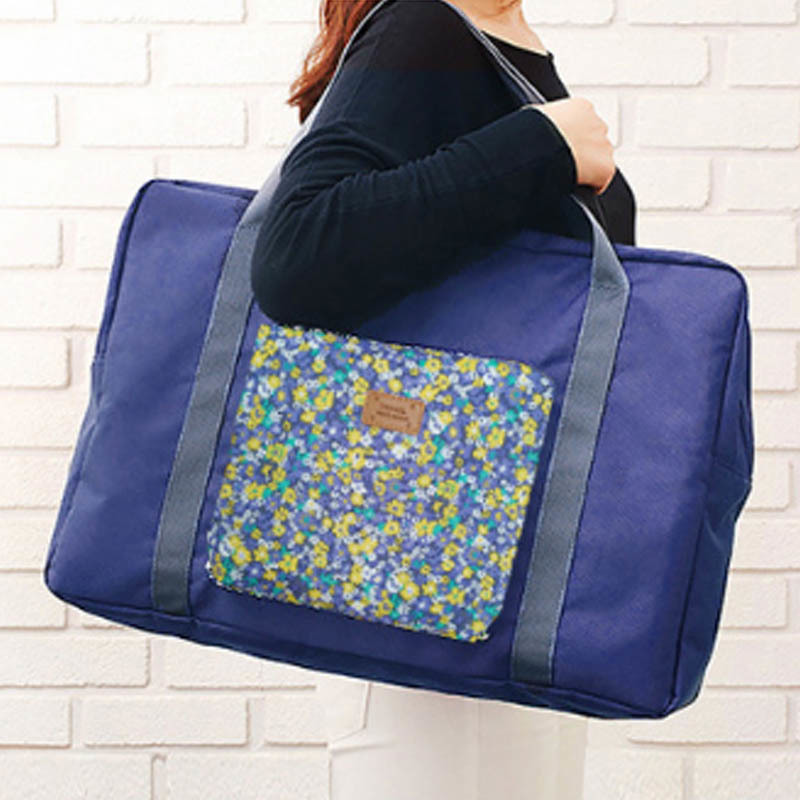 1pcs Waterproof High-capacity Women Supplies Travel Package Foldable Home Storage Luggage Bag Single-shoulder