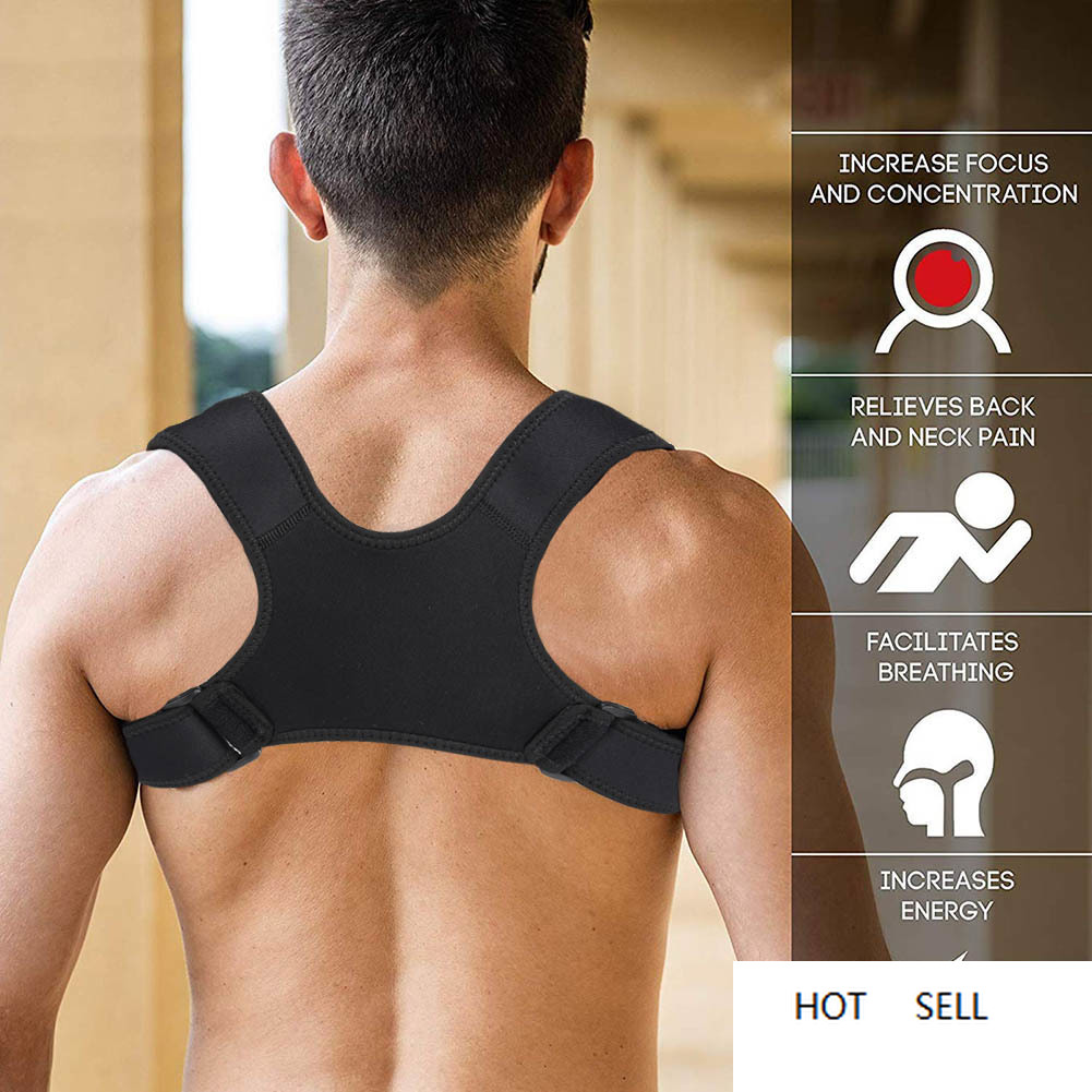 Posture Corrector Adjustable Back Fracture Support Men/women Back Clavicle Spine Shoulder Correction Brace Belt Strap M2, Black
Posture Corrector Adjustable Back Fracture Support Men/women Back Clavicle Spine Shoulder Correction Brace Belt Strap M2, Black