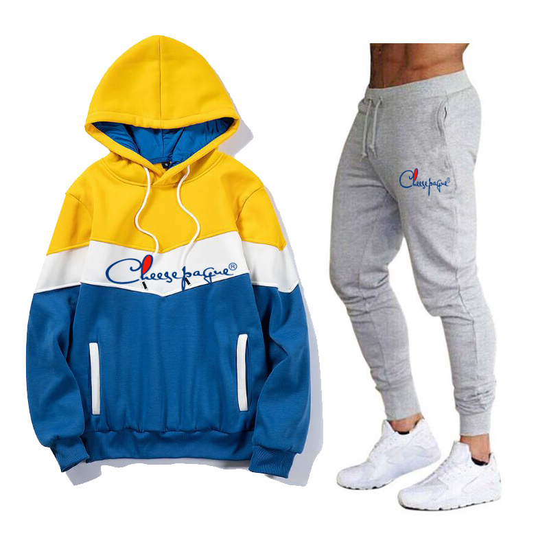 Men's Tracksuit Jogger Sportswear Casual Sweatershirts Sweatpants Streetwear Pullover Solid Color Fleece Sports Suit Men Sets
Men's Tracksuit Jogger Sportswear Casual Sweatershirts Sweatpants Streetwear Pullover Solid Color Fleece Sports Suit Men Sets