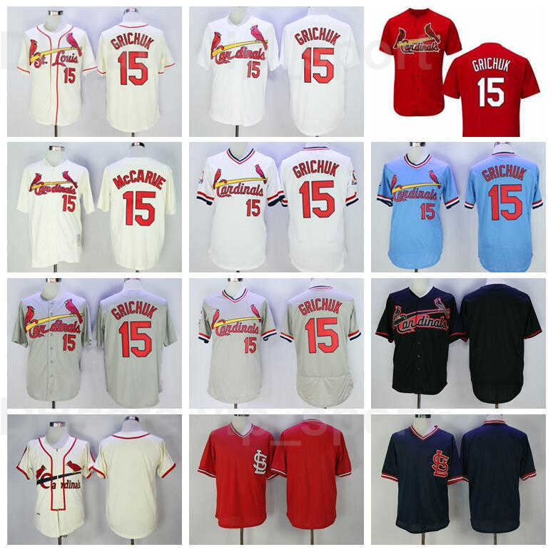 Retire Baseball 15 Randal Grichuk Vintage Jersey 1967 1985 Retro Pullover Red White Grey Blue Beige Team Flexbase Cool Base Good Quality
Retire Baseball 15 Randal Grichuk Vintage Jersey 1967 1985 Retro Pullover Red White Grey Blue Beige Team Flexbase Cool Base Good Quality