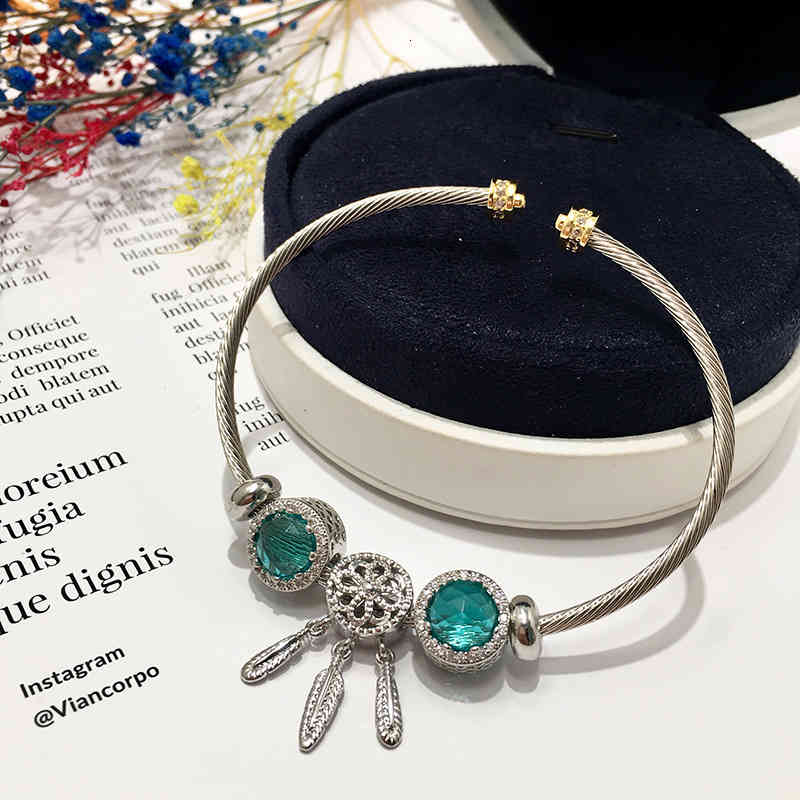 Charm Bracelets 56 Fashion Accessories Summer Underwater World Dream Catcher Beaded Open Bracelet