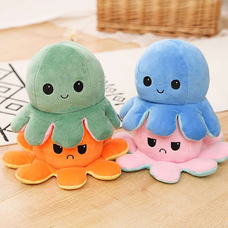 Reversible Flip Double Side Angry Octopus Plush Toy Aquarium Doll
Reversible Flip Double Side Angry Octopus Plush Toy Aquarium Doll