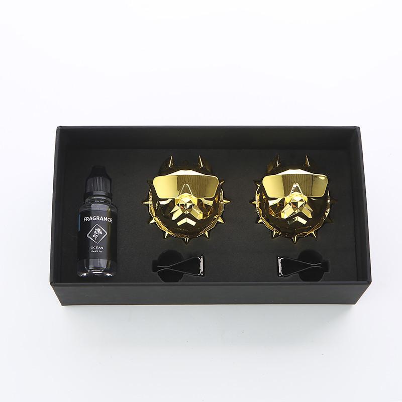 Car Air Freshener 2Pcs Dog Logo Perfume Fragrance Diffuser Fresheners With Magnet Clip Auto Vents Scent Parfume4926381