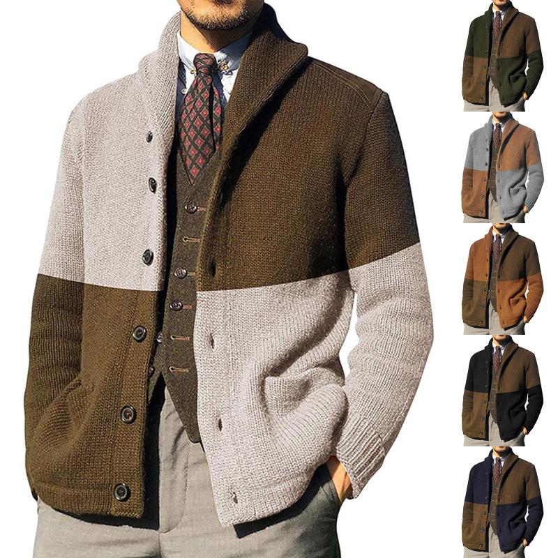 Men's Sweaters Male Bicolor Spliced Cardigan 2021 Knitted For Men Casual Long Sleeve Clothes Lapel Autumn Tops Button Up, White;black
Men's Sweaters Male Bicolor Spliced Cardigan 2021 Knitted For Men Casual Long Sleeve Clothes Lapel Autumn Tops Button Up, White;black