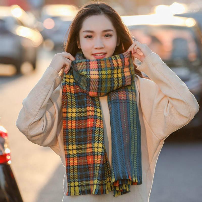 Scarves 2021 Winter Warm Scarf Women, Artificial Cashmere Color Plaid, Fashion Ladies Cute Girl 200cmX70cm Long
Scarves 2021 Winter Warm Scarf Women, Artificial Cashmere Color Plaid, Fashion Ladies Cute Girl 200cmX70cm Long