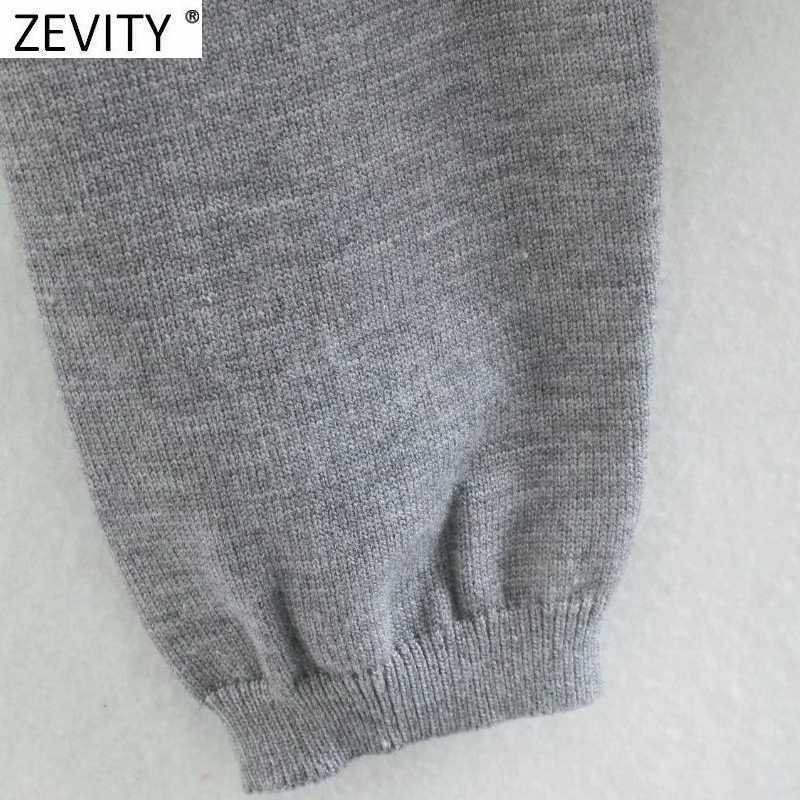 Zevity Women Sweet Agaric Lace White Poplin Patchwork Knitting Blouse Female Bow Tie Chic Femininas Shirt Ruffle Tops LS7319 210603