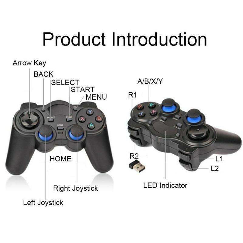 Game Controllers & Joysticks Wireless Gamepad For Android Phone/PC/PS3/TV Box Joystick 2.4G Joypad Controller Smart Phone Accessories
Game Controllers & Joysticks Wireless Gamepad For Android Phone/PC/PS3/TV Box Joystick 2.4G Joypad Controller Smart Phone Accessories