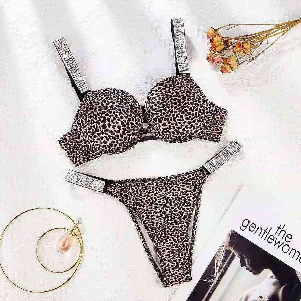 2024 Brassiere suit gather sexy bra sets girl smooth breathable underwear set adjustable female diamond womens vs briefs Bras 6642ess