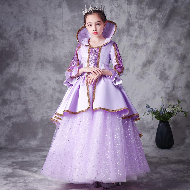 Girl's Dresses Flower Girl Dress Crystal Sequined Embroidery O-Neck Princess Luxury Violet Floor-Length Tulle Lovely Lace Kids Party Gown H2, Blue
Girl's Dresses Flower Girl Dress Crystal Sequined Embroidery O-Neck Princess Luxury Violet Floor-Length Tulle Lovely Lace Kids Party Gown H2, Blue