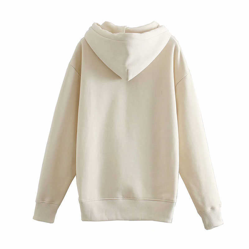 Hoodie Spring Sweatshirt Womens Solid Hooded Autumn Ladies Casual Classic Pullovers Streetwear Tops 210628
