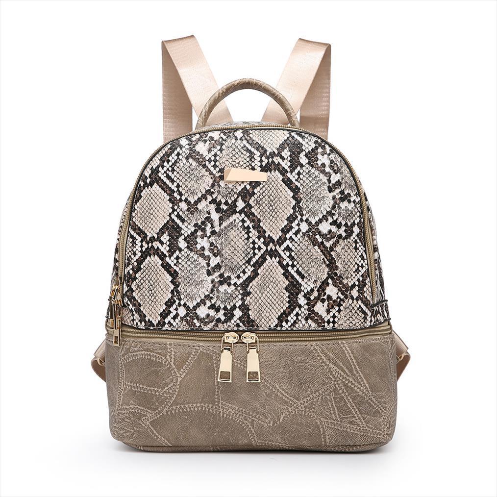 summer fashion women backpack snake pattern leather backpacks for teenage girls female khaki shoulder bag
summer fashion women backpack snake pattern leather backpacks for teenage girls female khaki shoulder bag