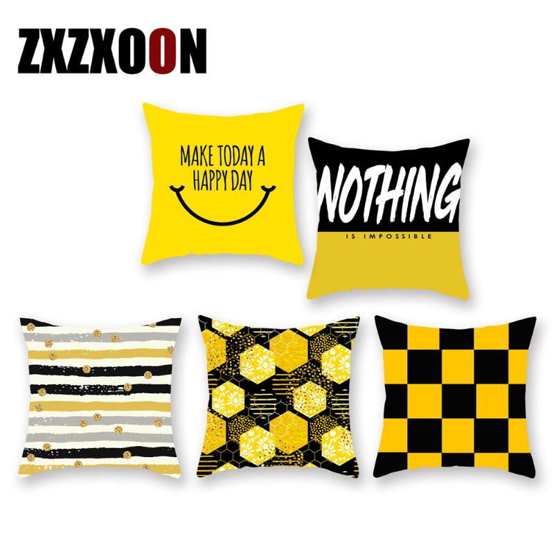 Cushion/Decorative Pillow Decorative Throw Pillows Case Yellow Plaid Polyester Wave Cushion Cover For Sofa Home Capa De Almofadas 45x45cm
Cushion/Decorative Pillow Decorative Throw Pillows Case Yellow Plaid Polyester Wave Cushion Cover For Sofa Home Capa De Almofadas 45x45cm