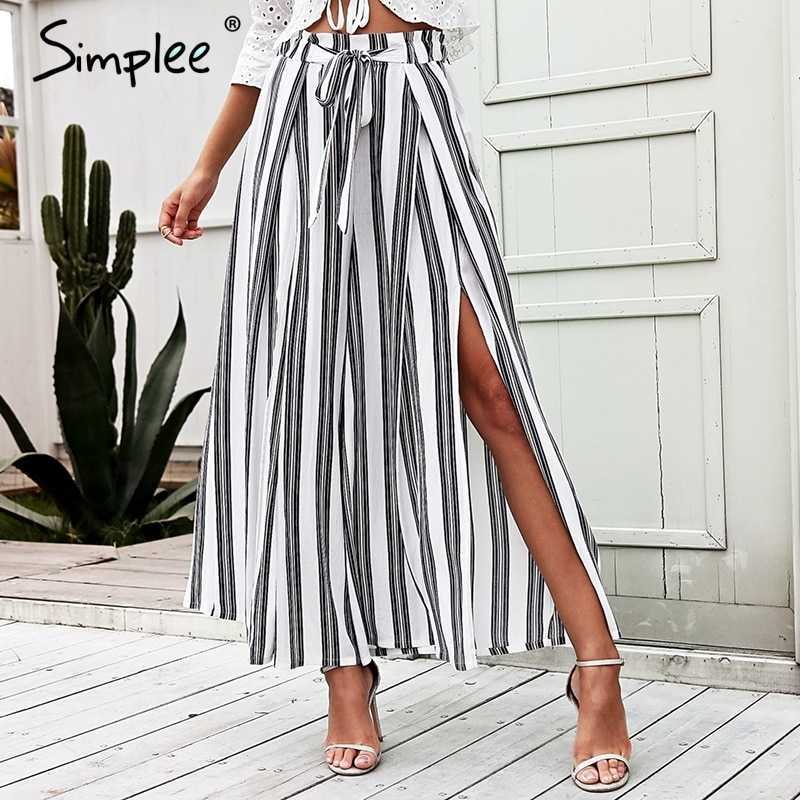 High waist loose striped summer pants streetware Sexy side split women pants Elastic cotton white wide leg trousers 210707, Stripe2
High waist loose striped summer pants streetware Sexy side split women pants Elastic cotton white wide leg trousers 210707, Stripe2