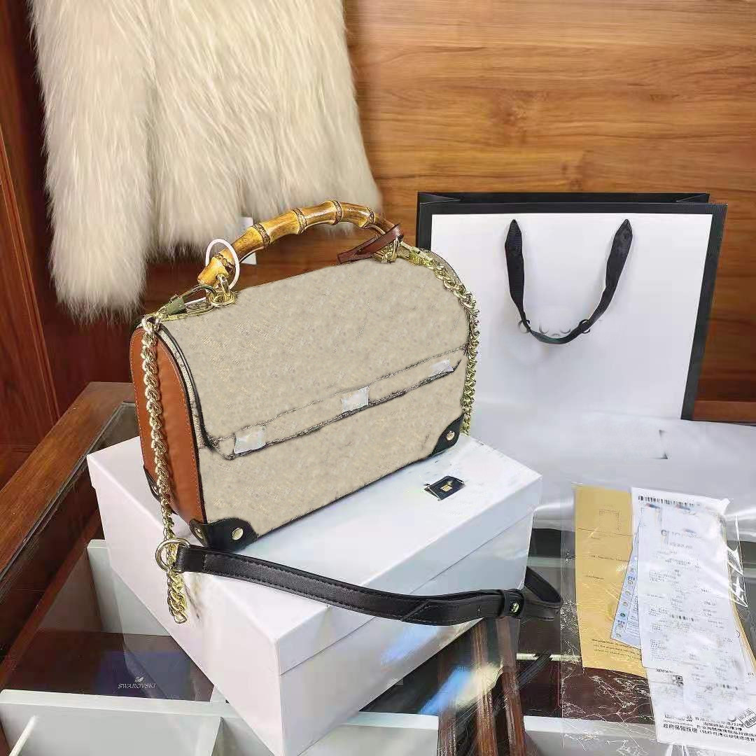 2021 New Bamboo Women's Women Genuine Leather Handbags Handbag Shoulder Bags Bag With Slanting Bamboo Handle To Improve Quality Purses, Brown
2021 New Bamboo Women's Women Genuine Leather Handbags Handbag Shoulder Bags Bag With Slanting Bamboo Handle To Improve Quality Purses, Brown