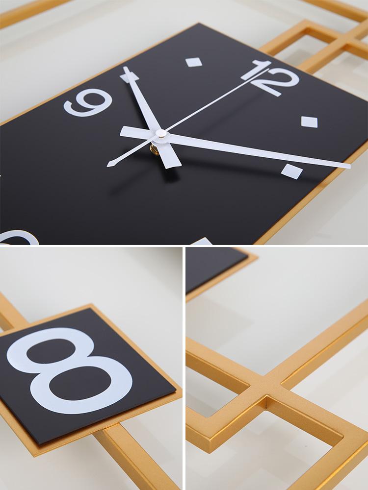 Creative Simple Wall Clock Modern Design Large Living Room Black Gold Kitchen Horloge Murale Home Decoration Clocks