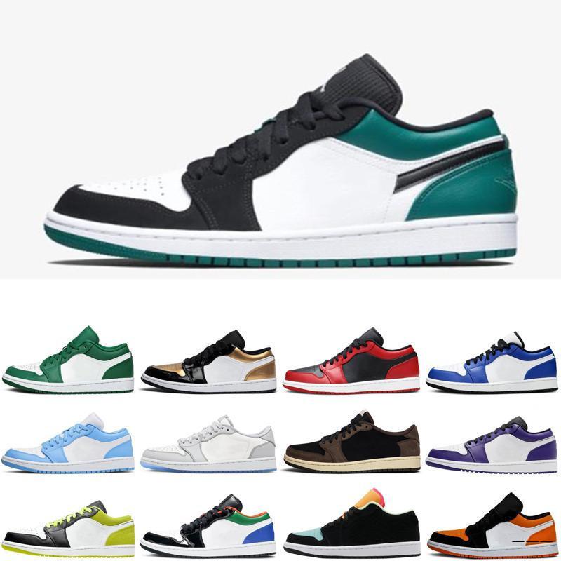 2021 Jumpman 1 Mens basketballs Shoes Low Tropical Light Travis UNC Obsidian Ember Glow Black Bred Toe Retroes 1s Women Skateboard, 13
2021 Jumpman 1 Mens basketballs Shoes Low Tropical Light Travis UNC Obsidian Ember Glow Black Bred Toe Retroes 1s Women Skateboard, 13