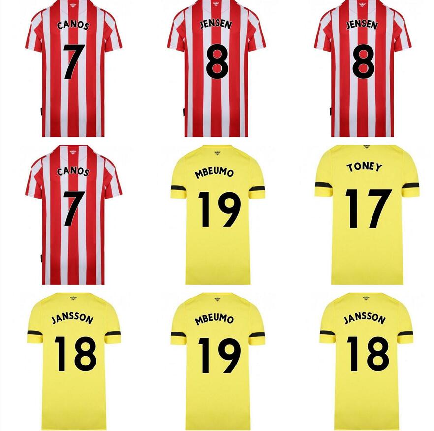 21 22 Brentford FC home Soccer Jerseys TONEY 2021 2022 JANSSON MBEUMO CANOS JENSEN Football Shirt DASILVA FORSS JANELT ROERSLEV BIDSTRUP Mens Jersey Kids Kit, Yellow
21 22 Brentford FC home Soccer Jerseys TONEY 2021 2022 JANSSON MBEUMO CANOS JENSEN Football Shirt DASILVA FORSS JANELT ROERSLEV BIDSTRUP Mens Jersey Kids Kit, Yellow