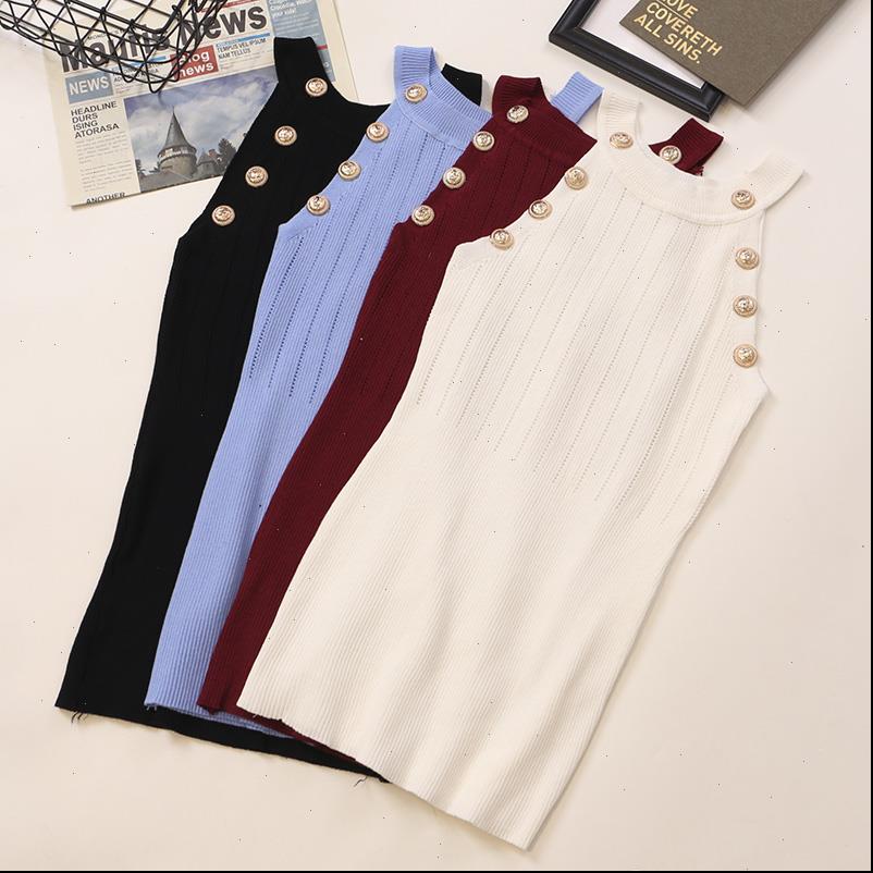 summer hollow out womens tanks thin knitted golden buttons camisole women clothes, White
summer hollow out womens tanks thin knitted golden buttons camisole women clothes, White