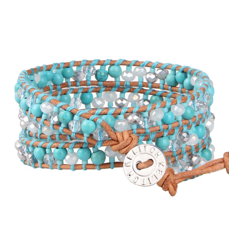 Beaded, Strands KELITCH Leather Handmade Strand Beads Wrap Stone Bracelets For Jewelry Women Elegant Family Trendy Gift
Beaded, Strands KELITCH Leather Handmade Strand Beads Wrap Stone Bracelets For Jewelry Women Elegant Family Trendy Gift