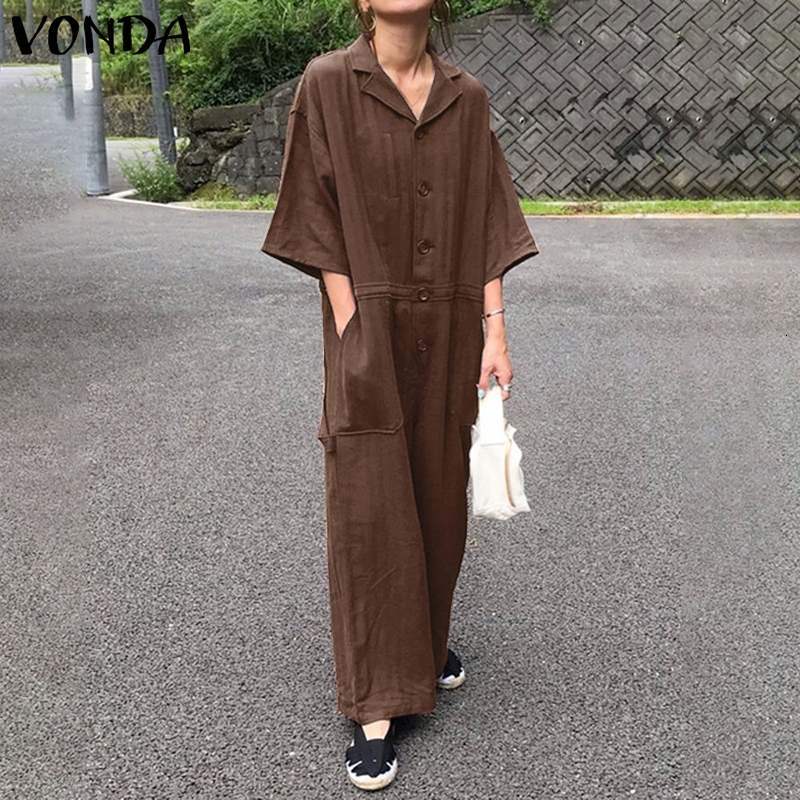 Women's Blouses & Shirts Casual Loose Buttons Dresses VONDA Vintage Retro Dress Wome Short Sleeve Fashion 2021 Spring Vestidos Rob, Black
Women's Blouses & Shirts Casual Loose Buttons Dresses VONDA Vintage Retro Dress Wome Short Sleeve Fashion 2021 Spring Vestidos Rob, Black
