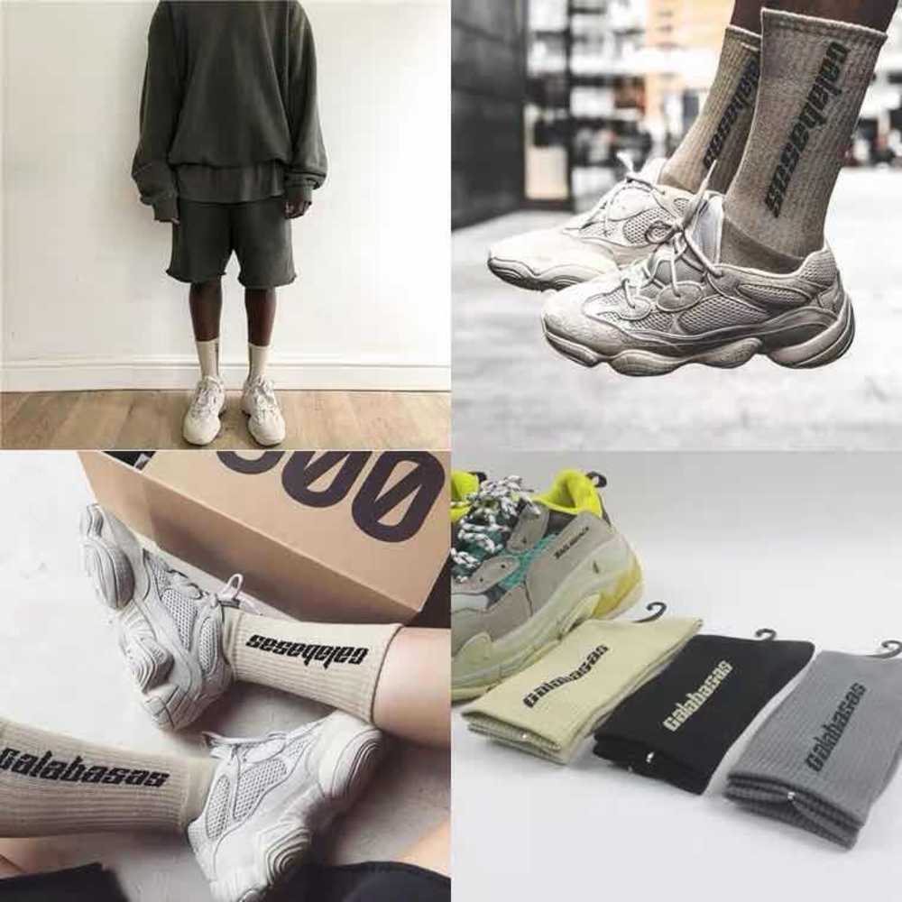 Spring alphabet middle tube Street hip hop sports Kanye skateboarding thickened cotton socks, Black
Spring alphabet middle tube Street hip hop sports Kanye skateboarding thickened cotton socks, Black