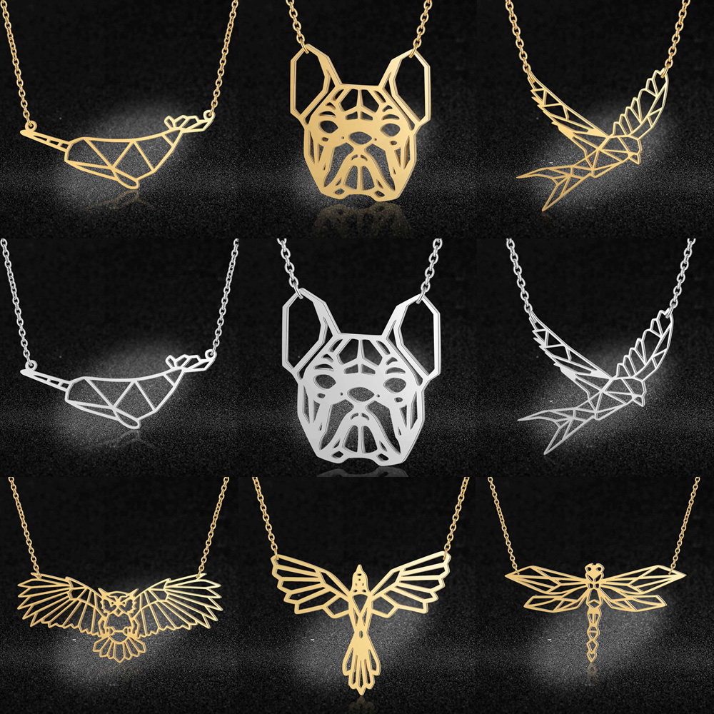 Unique French Bulldog Necklace Wholesale 100% Stainless Steel Narwhal Jewelry Dragonfly Night Owl Pendant Necklaces Dropshipping, Silver
Unique French Bulldog Necklace Wholesale 100% Stainless Steel Narwhal Jewelry Dragonfly Night Owl Pendant Necklaces Dropshipping, Silver