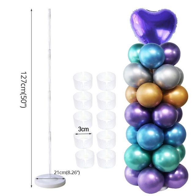Party Decoration 1set 163x69cm Wide Circle Balloon Column Base And Plastic Poles Arch Wedding Decorations Birthday Event Supplies