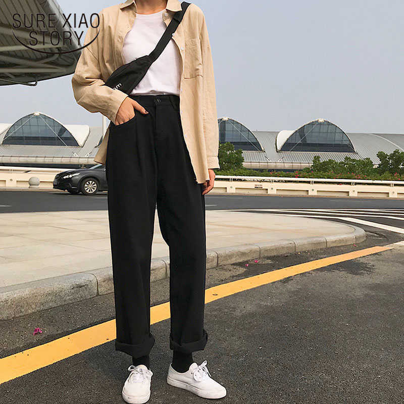 Casual Jeans Women Loose Full-length Wide Leg Jeans High Waist Korean Style Simple Trendy Harajuku Daily Chic All-match 11339 210527, Black
Casual Jeans Women Loose Full-length Wide Leg Jeans High Waist Korean Style Simple Trendy Harajuku Daily Chic All-match 11339 210527, Black