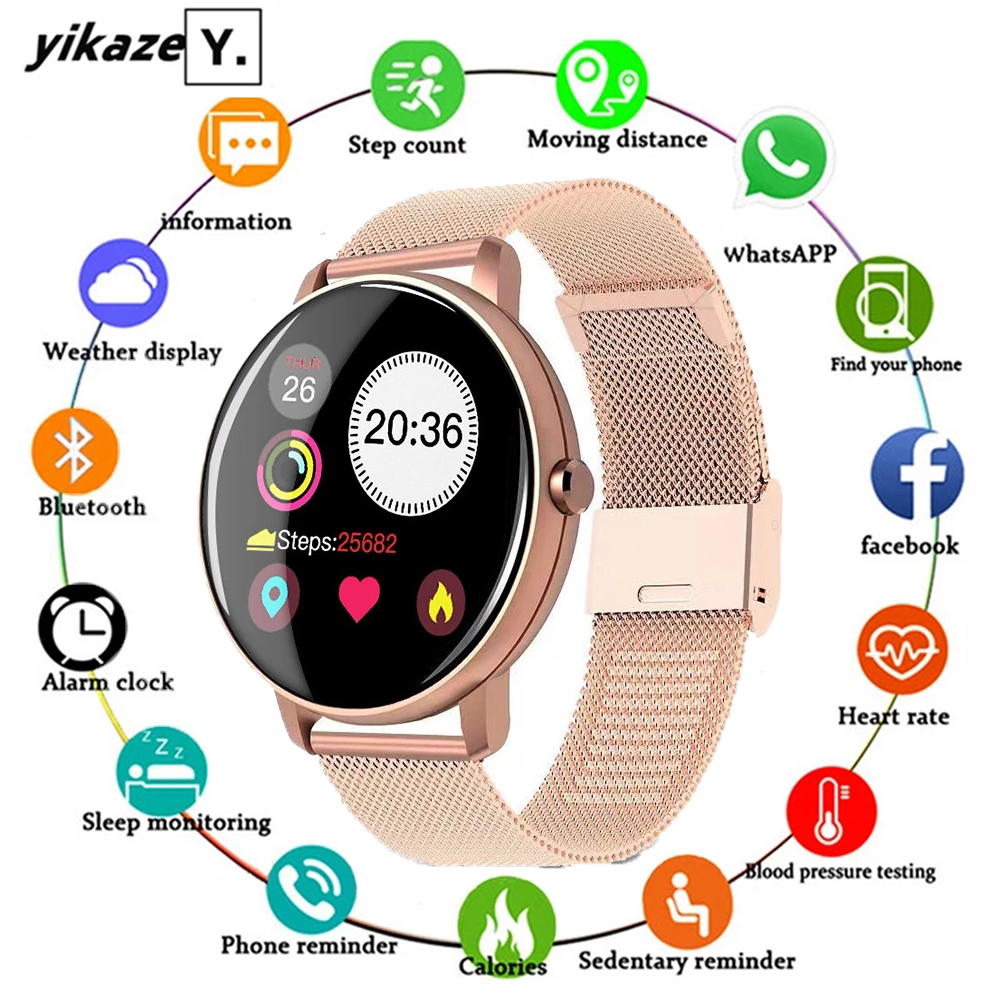 2021 Full Touch Smart Watch Men Blood Pressure Heart Rate Monitor Round Smartwatch Women Waterproof Sport Clock For Android IOSg, W8 black silicon
2021 Full Touch Smart Watch Men Blood Pressure Heart Rate Monitor Round Smartwatch Women Waterproof Sport Clock For Android IOSg, W8 black silicon