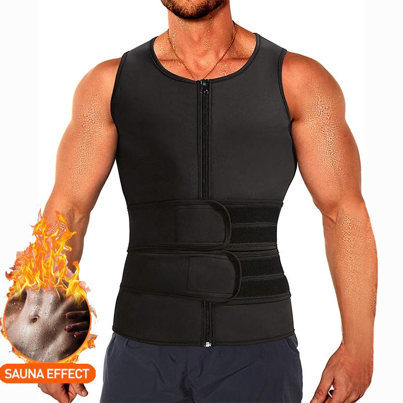 Men' Body Shapers Men Neoprene Zipper Waist Trainer Vest Tank Top Abdomen Trimmer Slimming Shaper Corset With Two Belt Sweat Sauna Shapewea
Men' Body Shapers Men Neoprene Zipper Waist Trainer Vest Tank Top Abdomen Trimmer Slimming Shaper Corset With Two Belt Sweat Sauna Shapewea