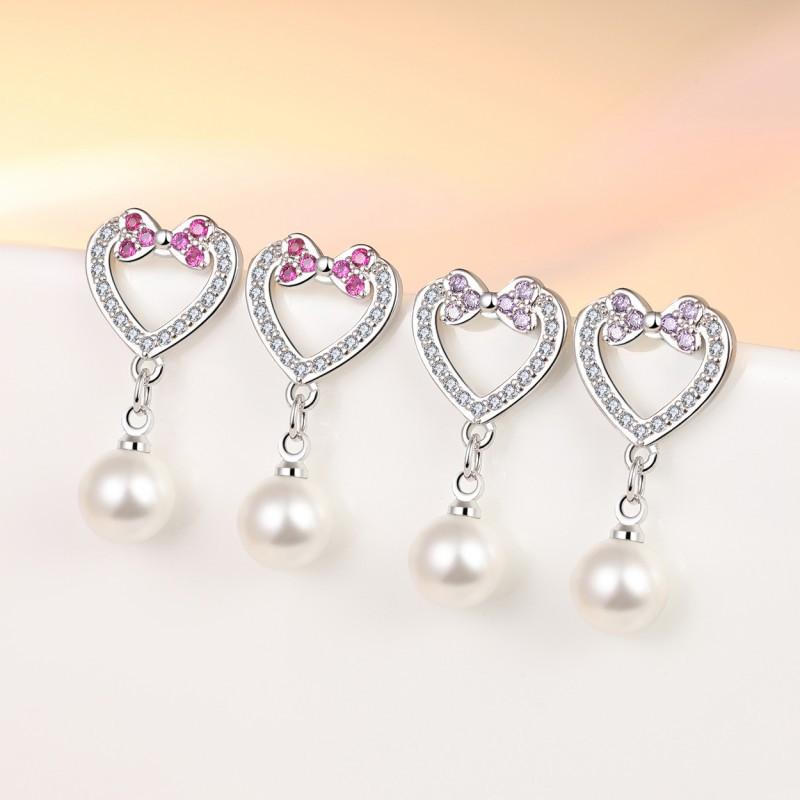Fashion Red Crystal 925 Sterling Silver Drop Earrings Heart Design Pearl For Women Jewelry Bijoux Oorbellen Dangle & Chandelier
Fashion Red Crystal 925 Sterling Silver Drop Earrings Heart Design Pearl For Women Jewelry Bijoux Oorbellen Dangle & Chandelier