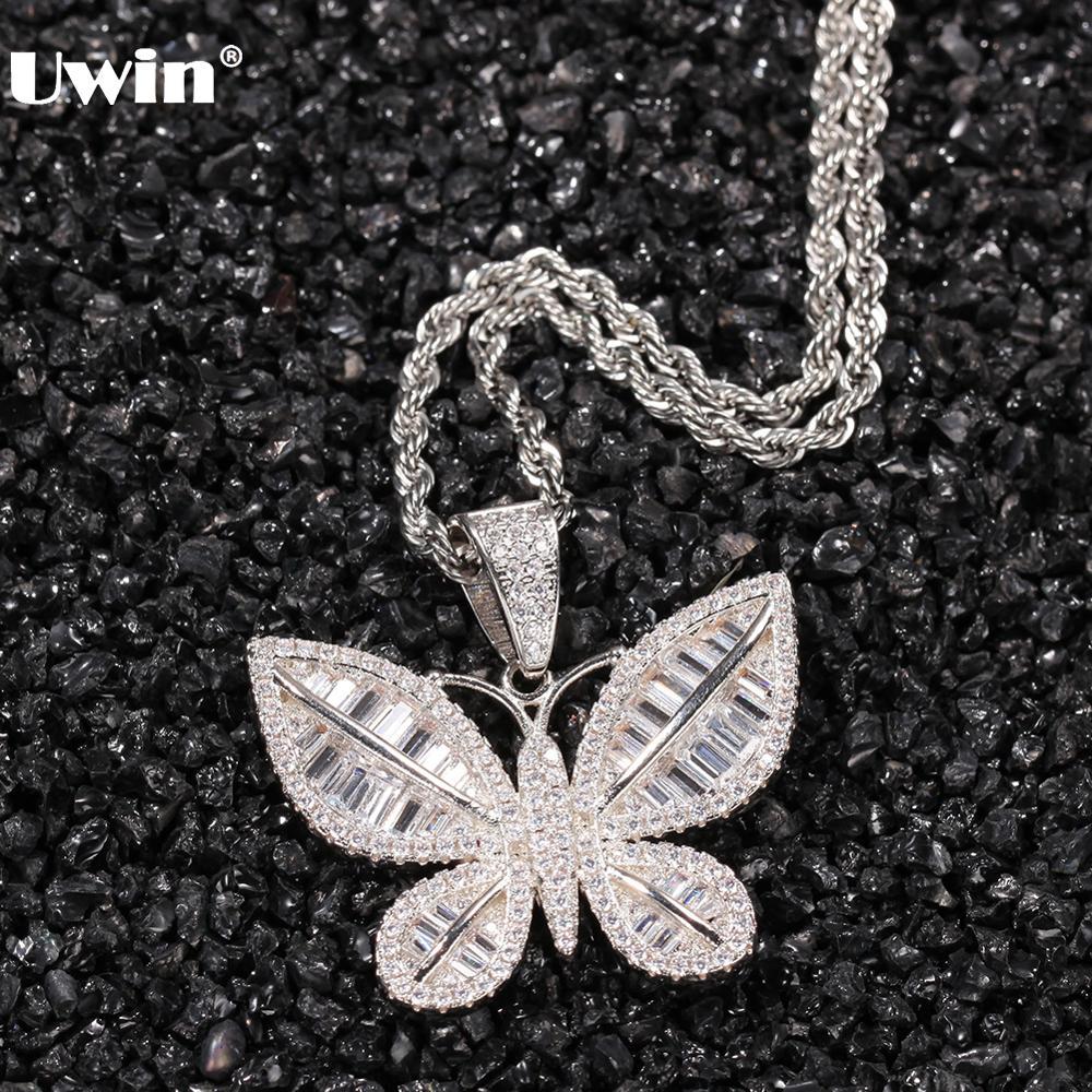 UWIN Hiphop Jewelry Copper Butterfly Pendant Necklaces Iced Out Cubic Zirconia Charms Chic Accessories for Drop shipping Jewelry X0509
UWIN Hiphop Jewelry Copper Butterfly Pendant Necklaces Iced Out Cubic Zirconia Charms Chic Accessories for Drop shipping Jewelry X0509