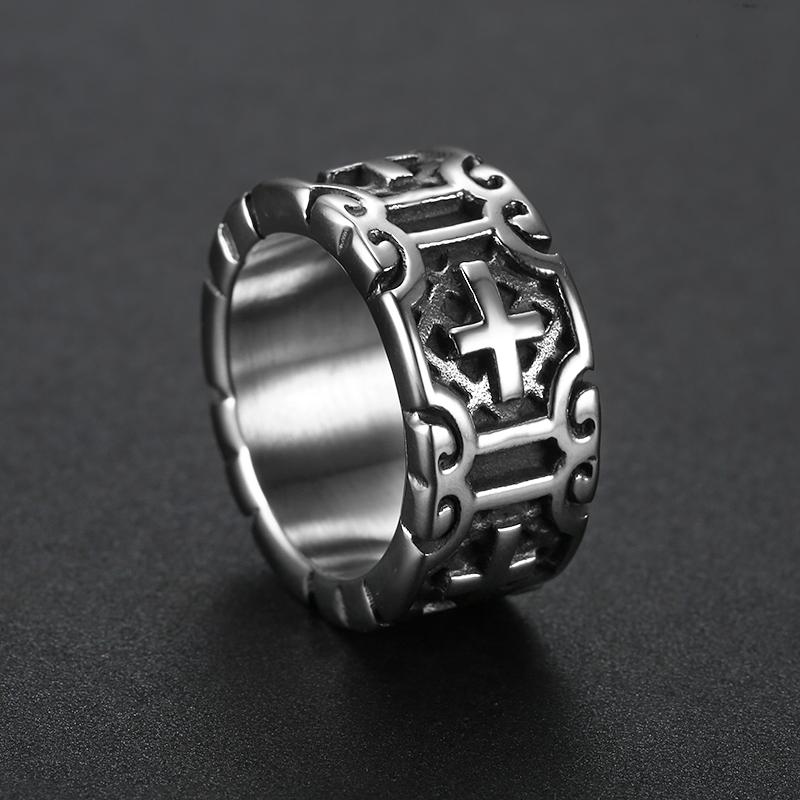 Cool Design 316l Stainless Steel Antique Simple Cross Ring Old Style For Men Vintage Jewelry Gifts Boyfriends Father Cluster Rings
Cool Design 316l Stainless Steel Antique Simple Cross Ring Old Style For Men Vintage Jewelry Gifts Boyfriends Father Cluster Rings