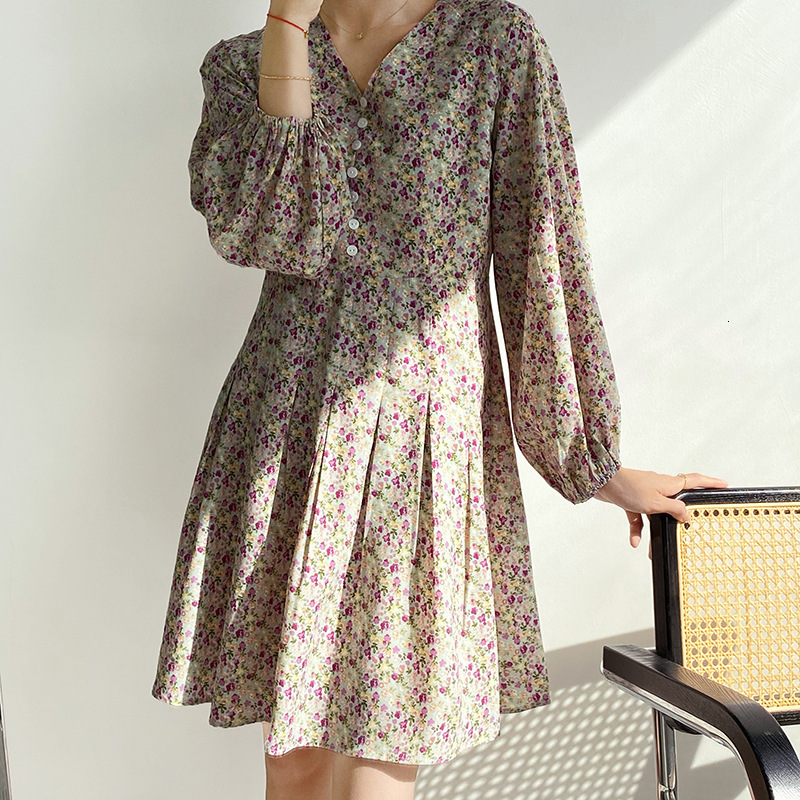 Casual Dresses Spring V Neck Lantern Sleeve Floral Print Long Short Woman High Waist Chiffon Summer 2021 Vestido 9RQZ, Lavender
Casual Dresses Spring V Neck Lantern Sleeve Floral Print Long Short Woman High Waist Chiffon Summer 2021 Vestido 9RQZ, Lavender