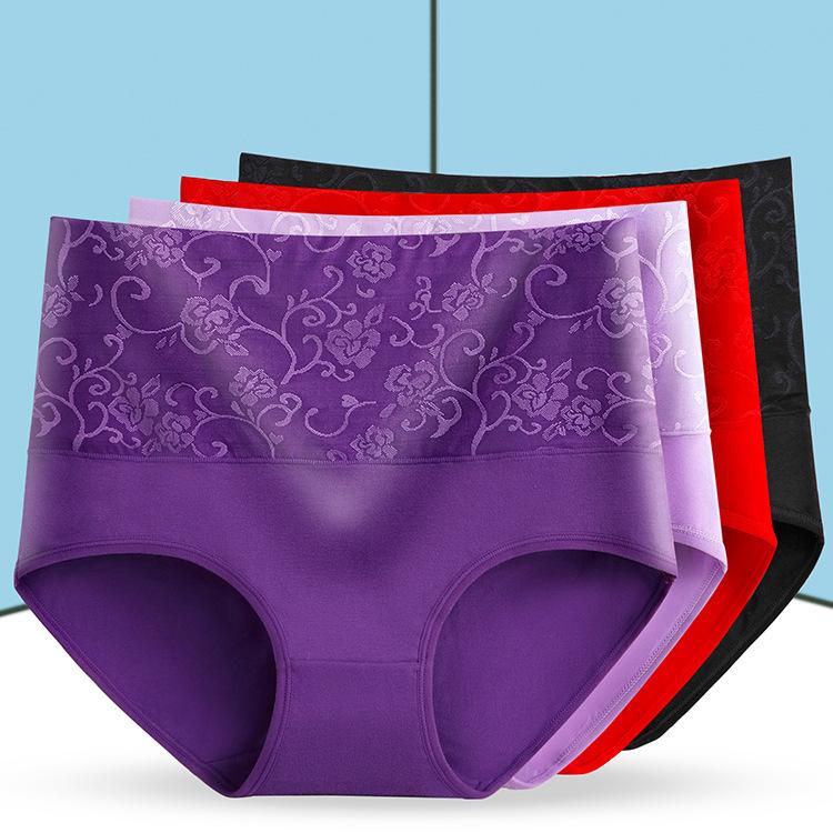 Women's Panties 3PCS Briefs Solid Comfortable Cotton Flower High Waist Underwear L-XXXL Sexy Women Plus Size, Black;pink
Women's Panties 3PCS Briefs Solid Comfortable Cotton Flower High Waist Underwear L-XXXL Sexy Women Plus Size, Black;pink