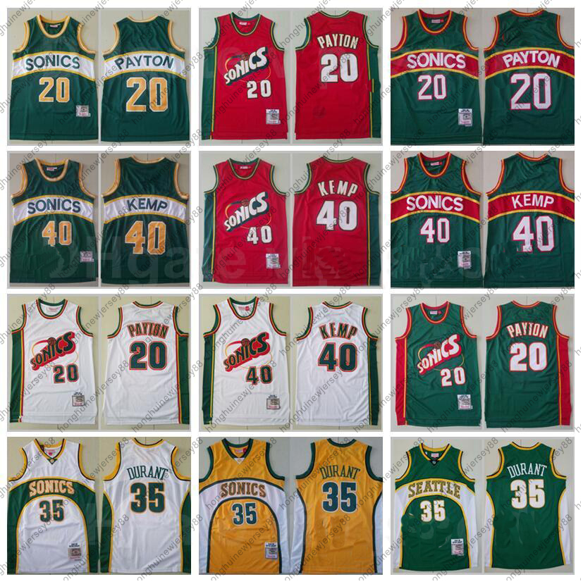 Vintage Mitchell And Ness Basketball Shawn Kemp Jersey 40 Kevin Durant 35 Gary Payton 20 Retro Color Green Red White Yellow All Stitched High Quality Big Team Logo, 20 green
Vintage Mitchell And Ness Basketball Shawn Kemp Jersey 40 Kevin Durant 35 Gary Payton 20 Retro Color Green Red White Yellow All Stitched High Quality Big Team Logo, 20 green