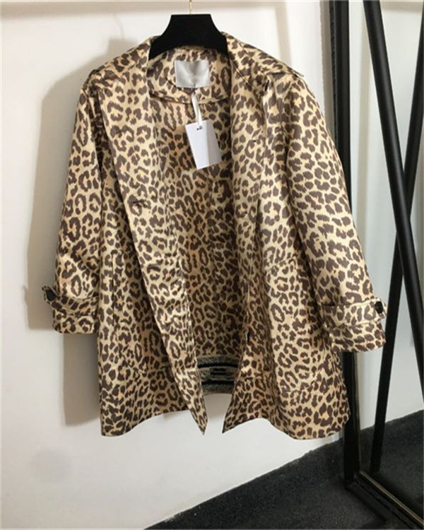 Women's Trench Coats suit women retro leopard print jacket loose casual outfit suit fashion jackets tide, Tan;black
Women's Trench Coats suit women retro leopard print jacket loose casual outfit suit fashion jackets tide, Tan;black