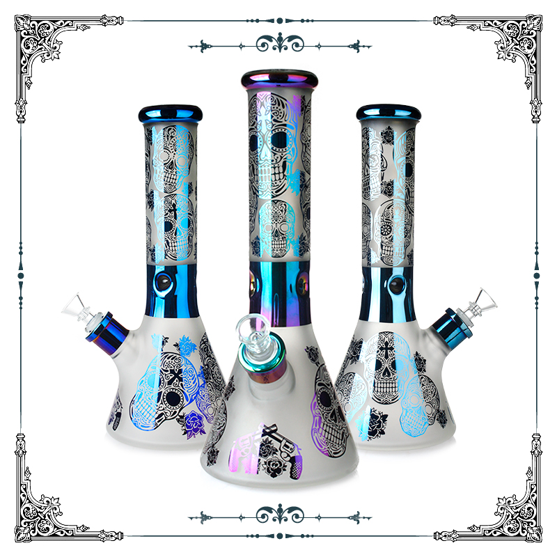 Glass Beaker Bong 7mm Electroplate Bongs Hookahs Tobacco Pipe Smoking Water Pipes 12.5 inches Waterpipes factory Wholesale
Glass Beaker Bong 7mm Electroplate Bongs Hookahs Tobacco Pipe Smoking Water Pipes 12.5 inches Waterpipes factory Wholesale