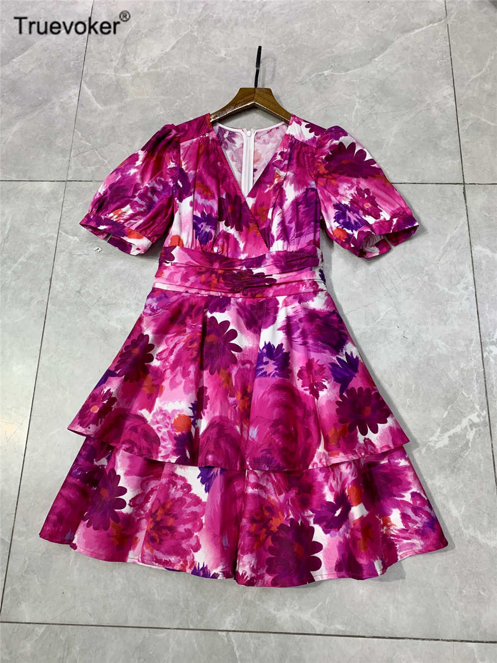 Truevoker European High Street 100% Cotton Cottagecor Cake Party Dress Lady Short Sleeve Rose Pink Ruffle Festa Vestido 210602, Multi
Truevoker European High Street 100% Cotton Cottagecor Cake Party Dress Lady Short Sleeve Rose Pink Ruffle Festa Vestido 210602, Multi