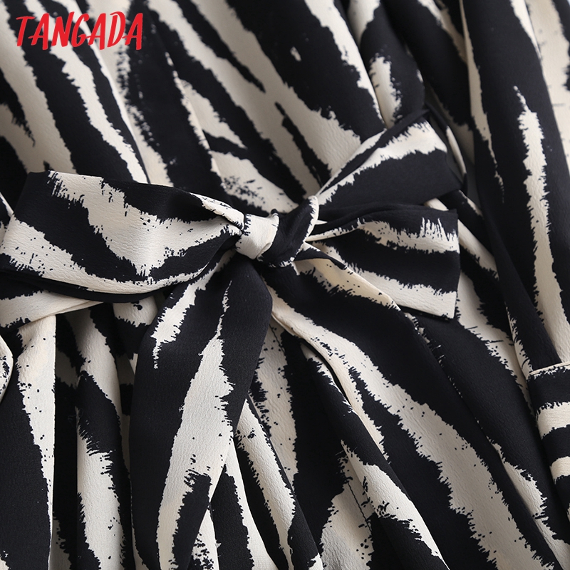 2021tangada england style fashion vintage simple zebra pattern party midi dress women vestidos with slash 6d08, Black;gray
2021tangada england style fashion vintage simple zebra pattern party midi dress women vestidos with slash 6d08, Black;gray