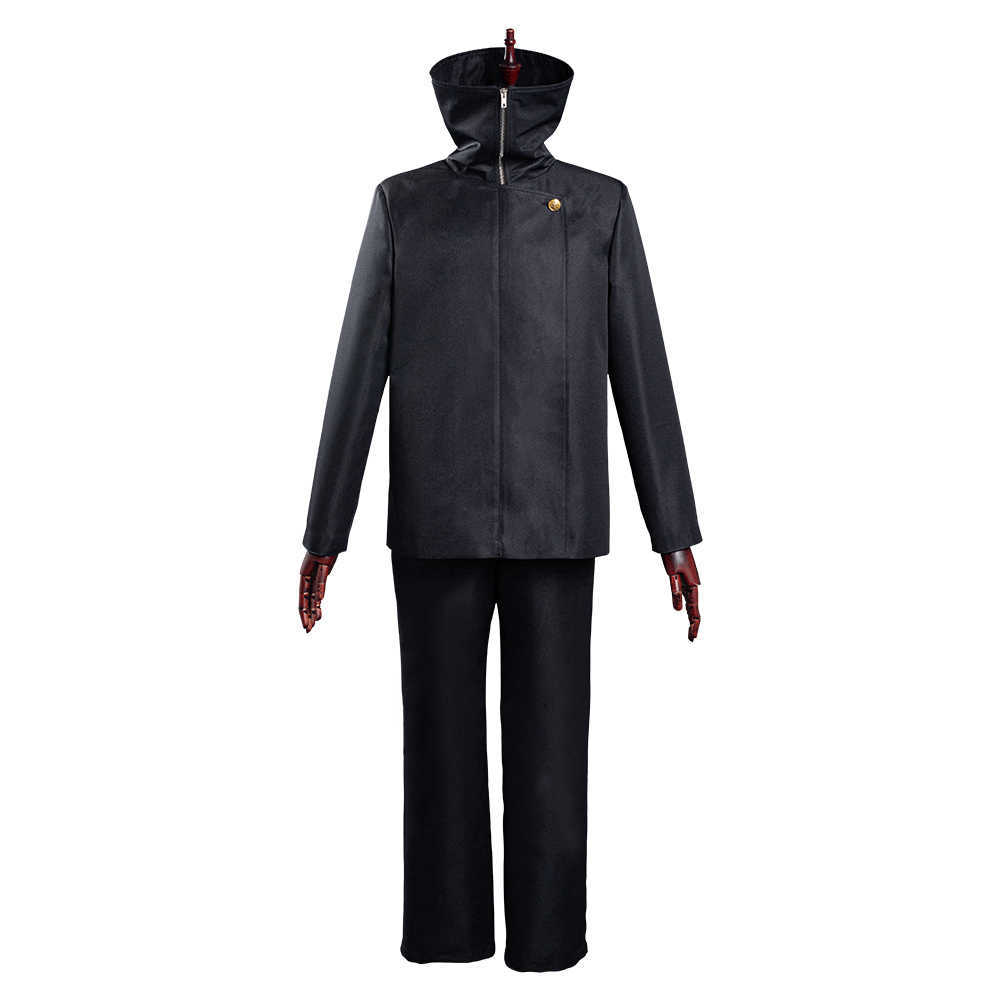 Jujutsu Kaisen Anime Toge Inumaki Cosplay Costume Wig Top+Pants Halloween Christmas Party School Uniform Outfits Men Women Y0913