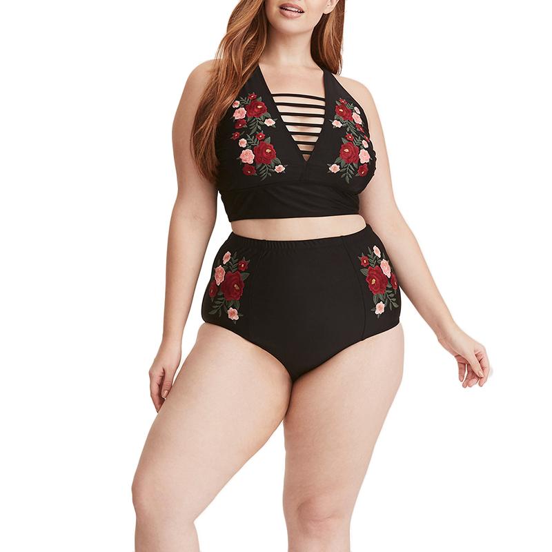 One-Piece Suits Floral Embroidered Swimwear Plus Size Ladies Sexy Hollow Out Swimsuit High Waist Female Beach Swimming Bikini Sets
One-Piece Suits Floral Embroidered Swimwear Plus Size Ladies Sexy Hollow Out Swimsuit High Waist Female Beach Swimming Bikini Sets