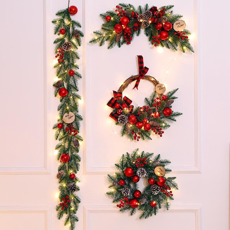 Christmas Decorations 19inch Wreath With LED String Lights Large Lighted Garland For Frontdoor Wall Party Home Decor
Christmas Decorations 19inch Wreath With LED String Lights Large Lighted Garland For Frontdoor Wall Party Home Decor