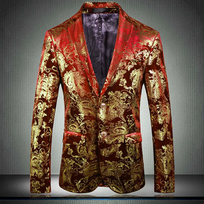 Red Male Blazer High Quality Gold Printing Single Breasted Prom Blazers Men Plus Size 5xl Slim Fit Wedding Man Men's Suits &, As pic
Red Male Blazer High Quality Gold Printing Single Breasted Prom Blazers Men Plus Size 5xl Slim Fit Wedding Man Men's Suits &, As pic