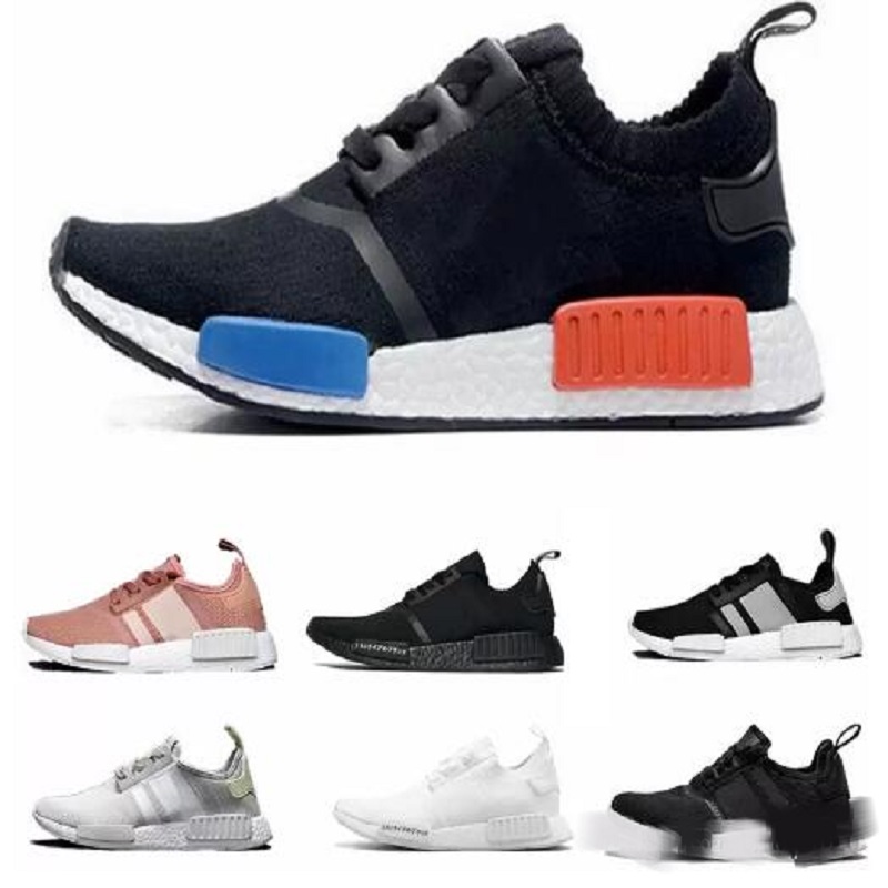 NMD Men Women Running Shoes Runner R1 Mesh Triple Black White Cream Salmon City Pack Sneakers Original NMDs Shoe Primeknit Sports Trainer