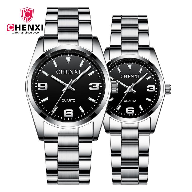 Wristwatches CHENXI Brand Men's Watch Simple Stainless Steel Strap Ladies Fashion Waterproof Couple Quartz, 08female 
Wristwatches CHENXI Brand Men's Watch Simple Stainless Steel Strap Ladies Fashion Waterproof Couple Quartz, 08female